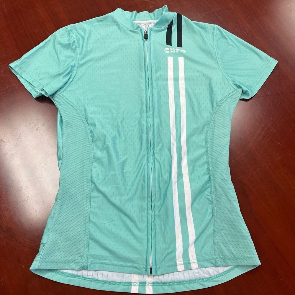 Capo Mens Mint Cycling Jersey Shirt sz M EUC